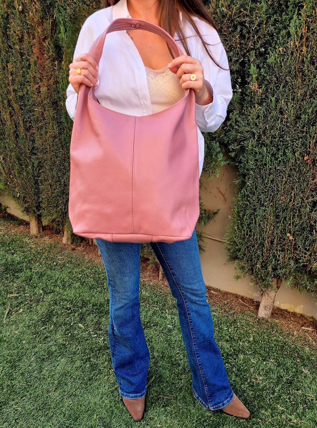 large loafer shoulder bag