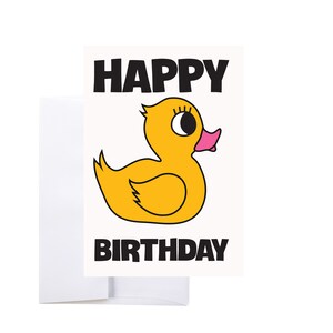Ducky Coreen Carte De Joyeux Anniversaire Etsy