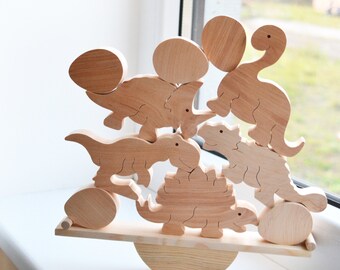 Wooden toy Wooden puzzles Wood balance Animals balancer 3D toys Handmade Wooden toy Wooden puzzles Wood balance Animals balancer 3D toys Handmade