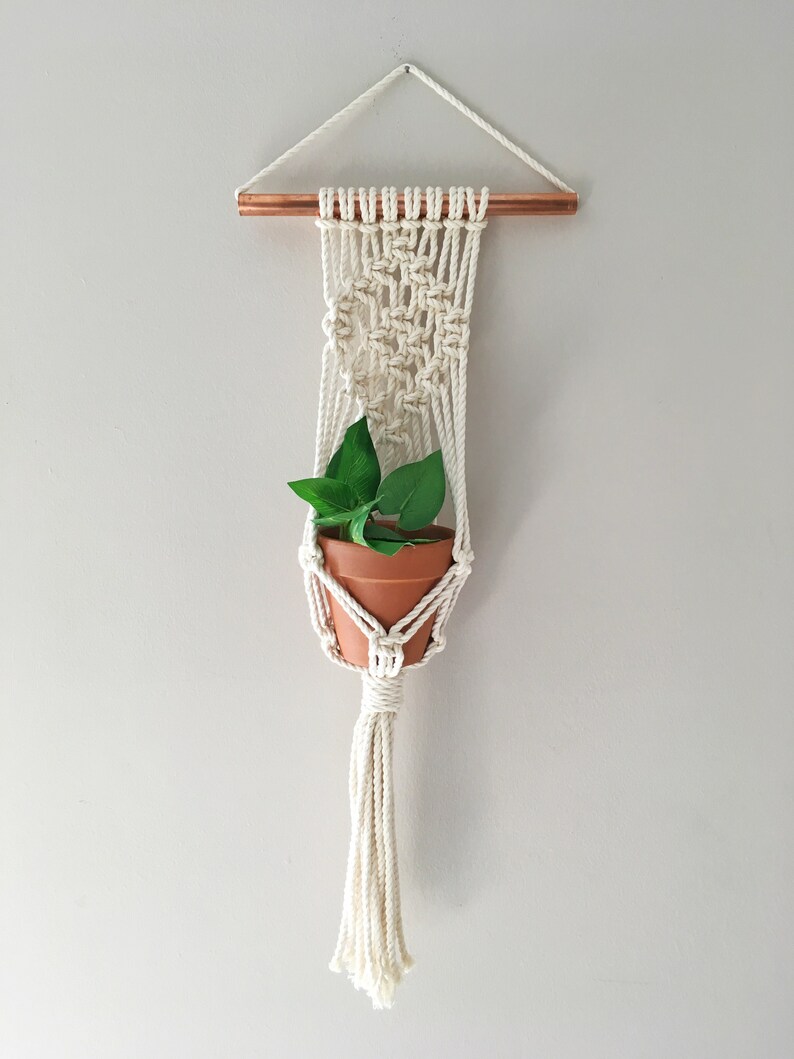 Macrame Plant Hanger Wall Planter Holder Boho Hanging Modern