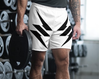 Sportliche, lange Shorts mit All-Over-Print: Recyceltes Polyester, UPF 50+