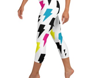 Rebel Thunder Capri Leggings: Aktive Workout-Yoga-Hose