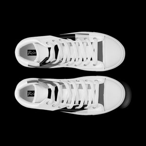 Rebel Eye Herren High Top Canvas Schuhe, Converse Sneakers, Damen Größe 8,5 - Classic All Stars Chuck Taylor - Low Tops Tennis Schuhe