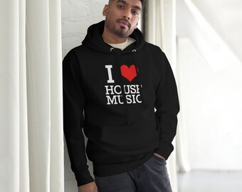 House Music Unisex Hoodie Neutralton, OversizedFit, GemütlichStoff, MinimalistDesign, VielseitigStil, UnisexBekleidung, LässigKomfort,