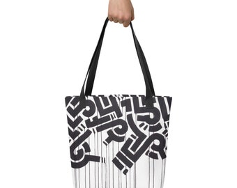 Artsy Tote Bag Vielseitig, geräumig, langlebig, Canvas, Leder, umweltfreundlich, wiederverwendbar, stilvoll, praktisch, anpassbar