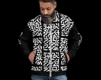 Unisex All-Over Print Bomberjacke: Urban Streetwear