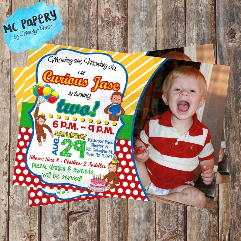 Curious Birthday Invitation Curious Party Etsy