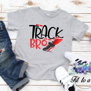 Track Bro T-Shirt, Track and Field, Track Brother T-Shirt, Track Spirit Wear, Gifts for Kids, Back to School