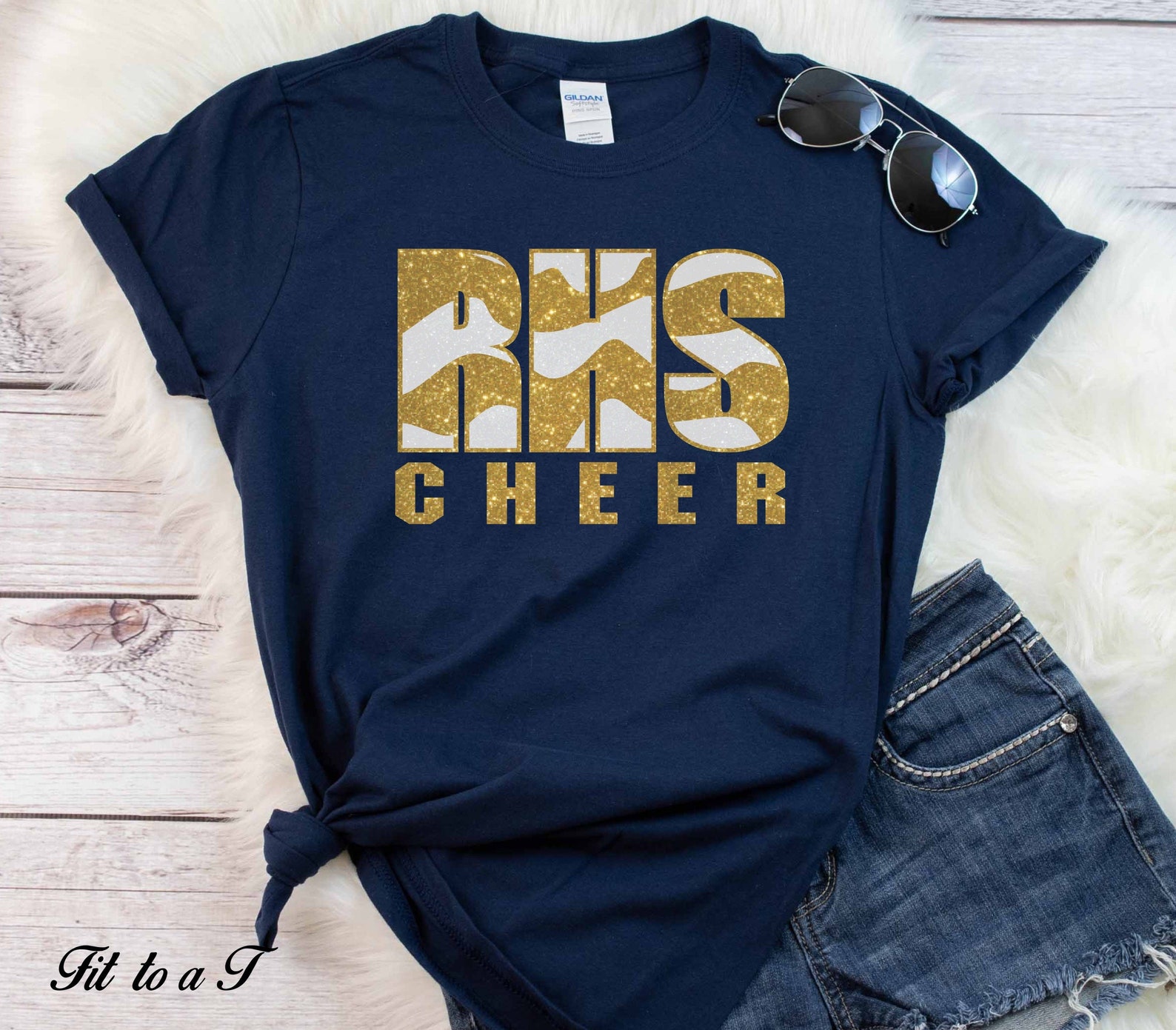 Glitter Cheer TShirt Cheerleader TShirt Cheerleader Gifts Etsy