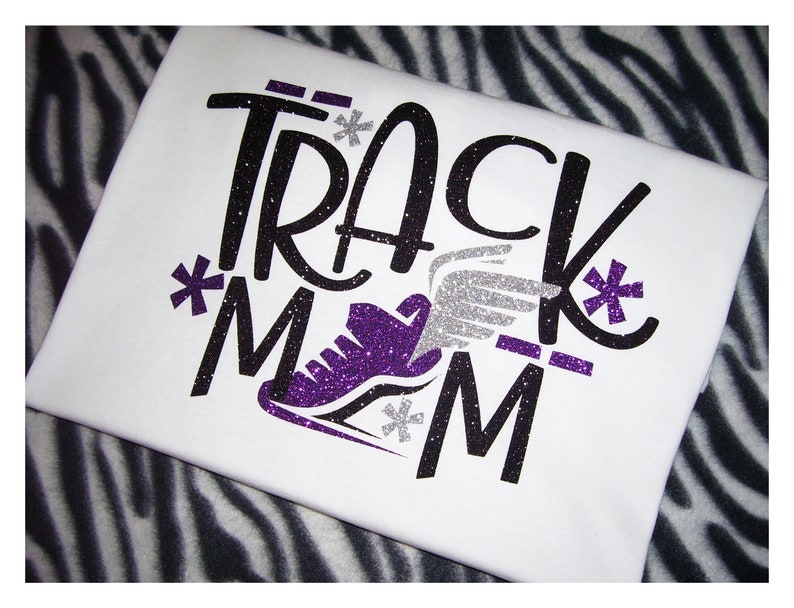 Track Mom Tshirt Track and Field Spirit Wear Track Mom Etsy
