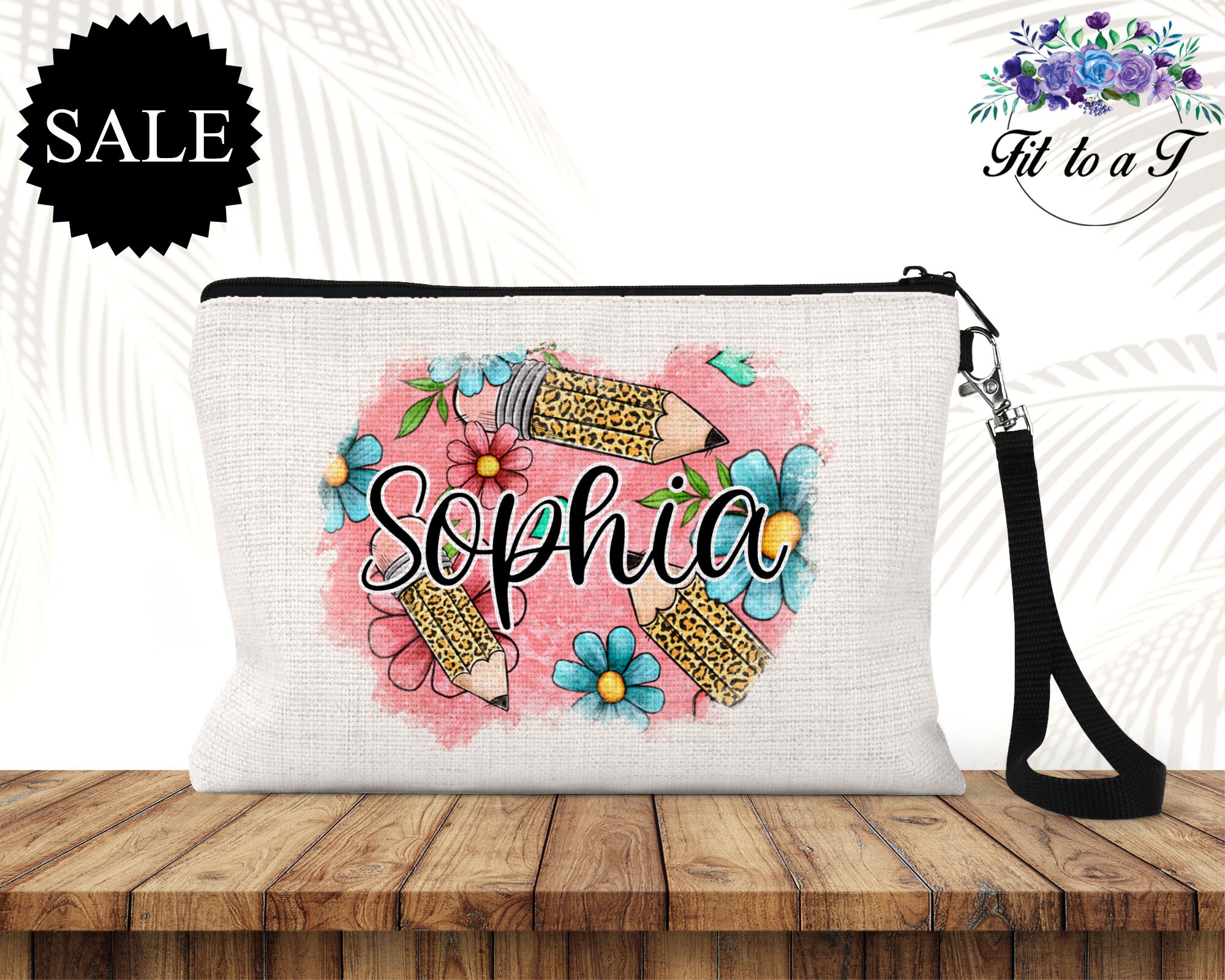Personalized Pencil Pouch, Kids Snack Bag, School Supply Pouch, Custom Pencil Case, Back to School, Gifts for Kids, Zipper Pouch