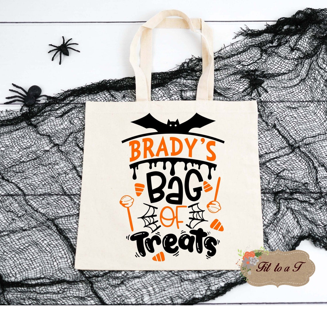 Personalized Halloween Trick or Treat Bag Toddler Youth | Etsy