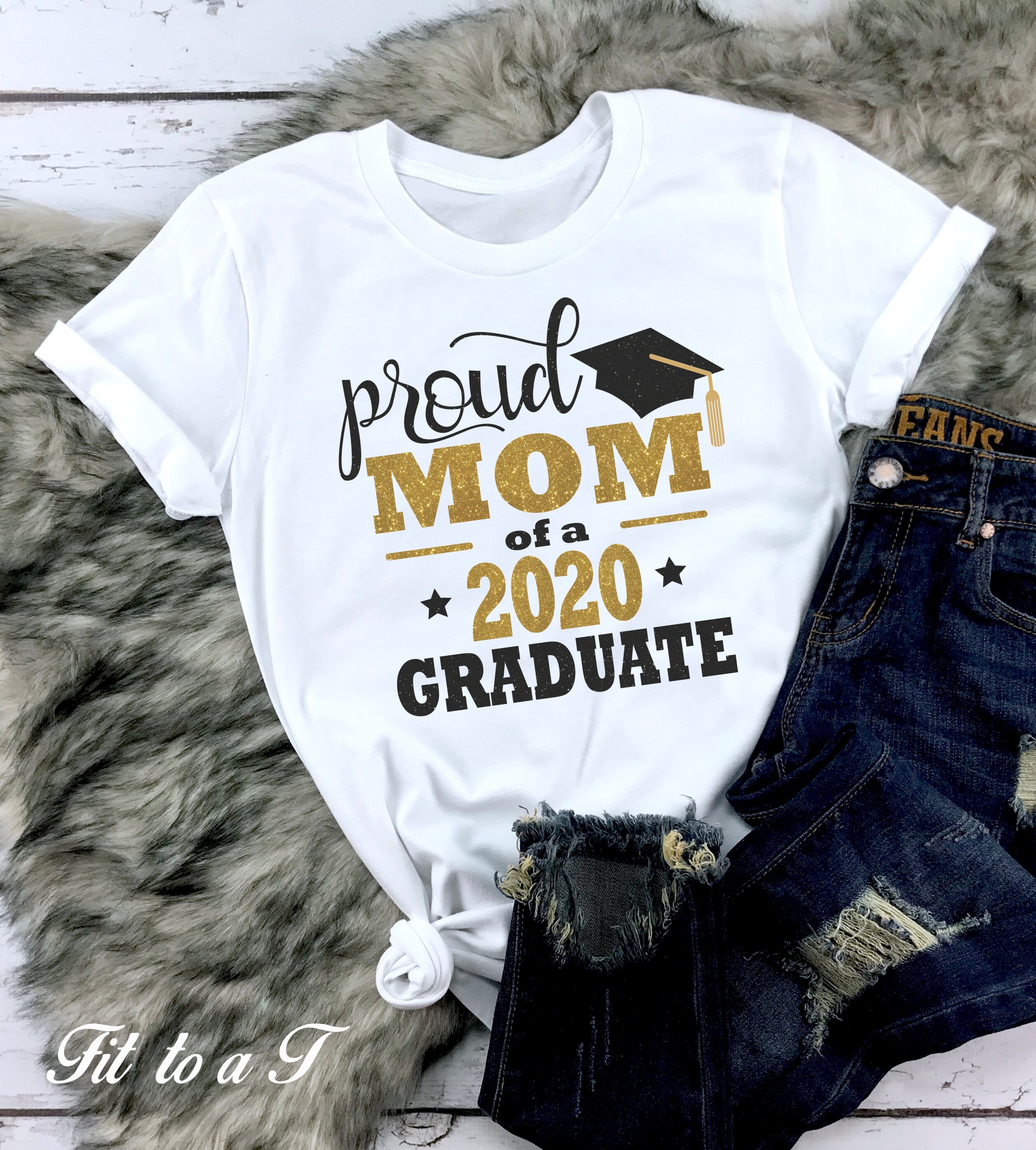 Download Proud Mom of a 2020 Graduate T-Shirt Graduation Shirt ...