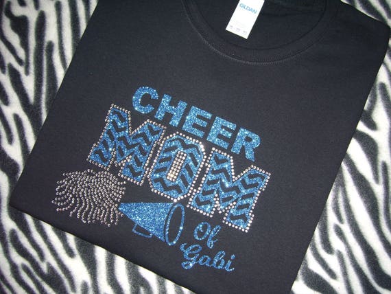 RHINESTONE CHEER MOM TANK TOP NEW MADE IN USA