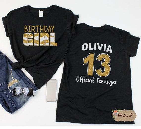 13th birthday t shirt ideas