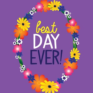 Best Day Ever! • Digital Print • Tangled Princess Rapunzel Birthday • 16X20