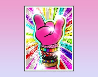 Trolls 2 Rock On Poster: Party Decor Digital Print (18x24)
