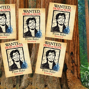 Tangled Flynn Rider Wanted Dead or Alive Printables • Digital Download • PDF • 8.5X11