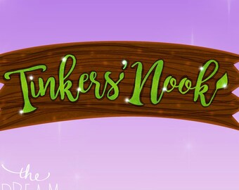 Impresión digital • Tinkers Nook • 11X30 • Campanilla • Pixie Hollow