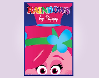 Trolls Poppy Digital Print • Rainbows by Poppy • Trolls Party Decor