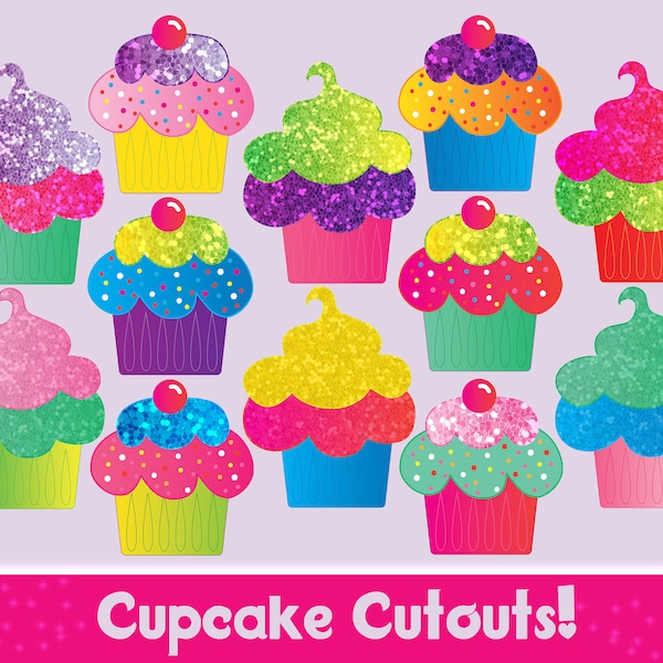 Cupcake Cutouts - Etsy