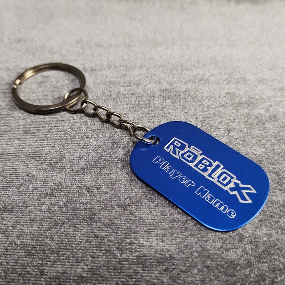 Personalised Roblox Key Ring Dog Tag With Your Player Name Etsy - how to find playername roblox