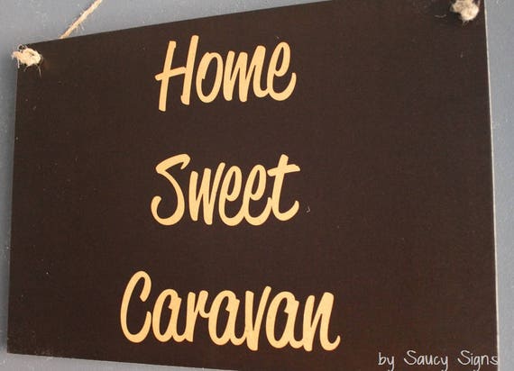 Home Sweet Caravan RV & Camping Wooden Sign