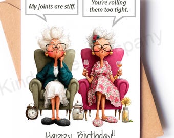 Funny Birthday Card: Happy Birthday Greeting, Kraft Envelope Included