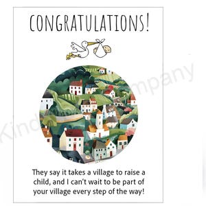 Tarjeta de felicitación para recién nacido (hazlo tú mismo), se necesita un equipo, tarjeta imprimible, interior en blanco.