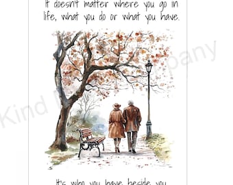 DIGITAL Love or anniversary card, its who you have beside you (Digital Download)