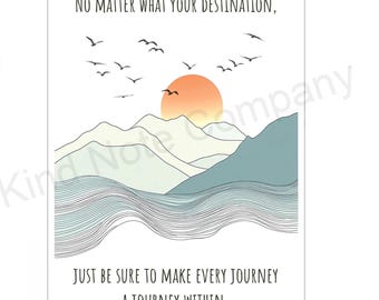 Supportive Journey Note Card, Graduation New Job (Digital Download)