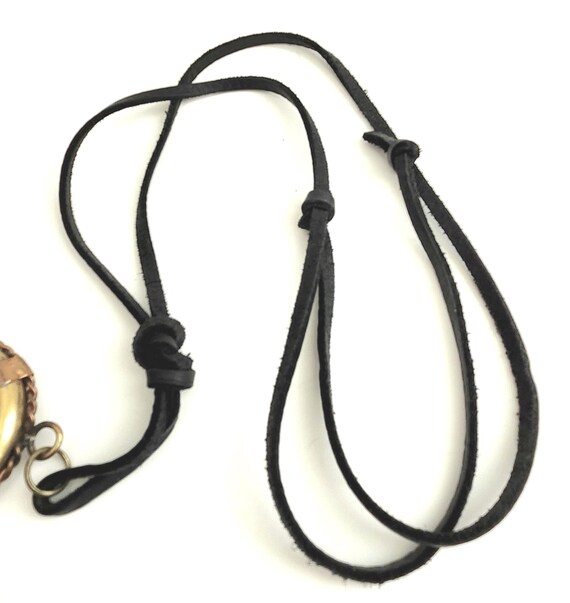 Solid Brass Life Preserver Necklace, Nautical Pen… - image 9