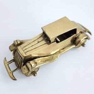 Vintage Brass Antique Car Model, vehicle Model, home decor, office decor