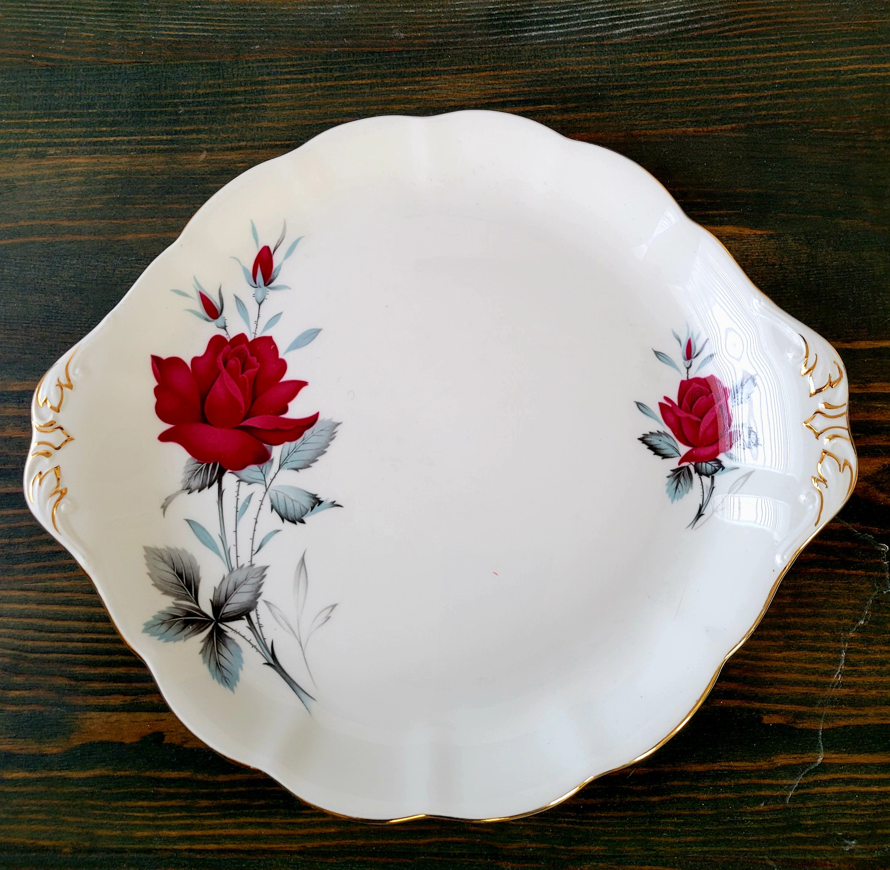 Royal Albert Rose China プレート 花柄 陶器製4枚 【公式通販】