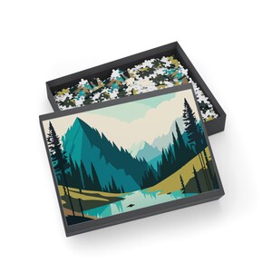 Bergpuzzel, puzzel van 1000 stukjes, schilderachtige kunstcadeau, mooie puzzel
