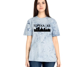 Shirt Topeka, Kansas cadeau, tie-dye shirt, Topeka Kansas, cadeau voor leraar, Topeka Proud