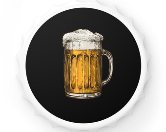 Magnetische flesopener, biermagneet, cadeau voor bierliefhebber, vadercadeau