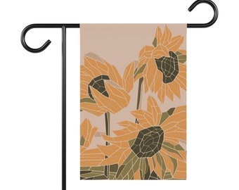 Zonnebloemtuinvlag, tuinhangen, bloemenvlag, Kansas Gift, zonnebloemen