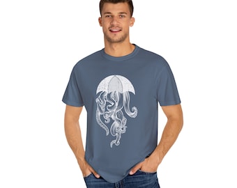 Grafisch T-shirt, interessante kleding, tentakels shirt, cadeau voor vriend