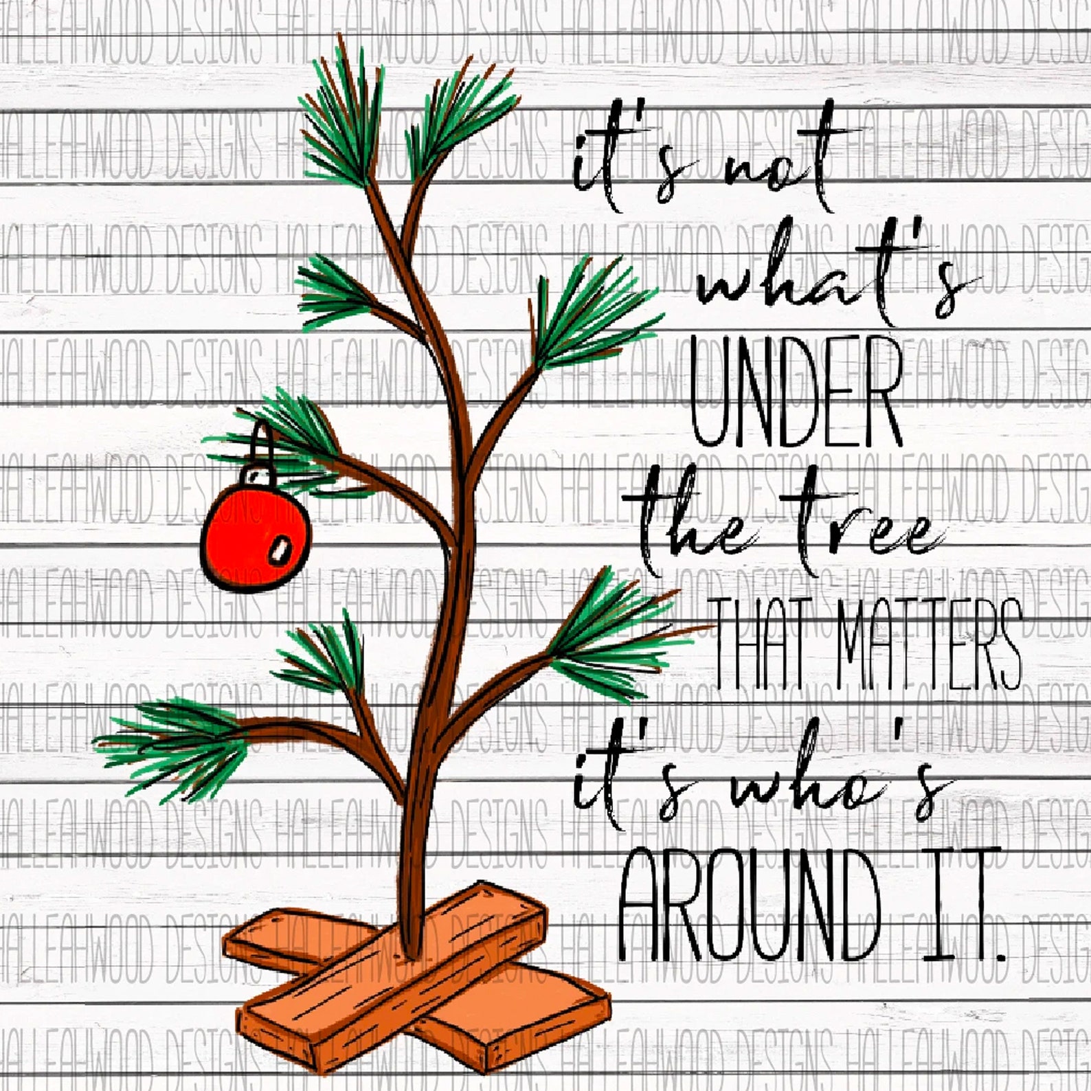 It's Not What's Under the Tree That Matters - Etsy
