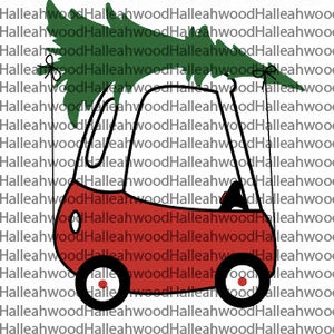 Samochody świąteczne dla dzieci - NOWOŚĆ - format SVG do wycinania!