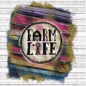 Farm Life- Serape Background