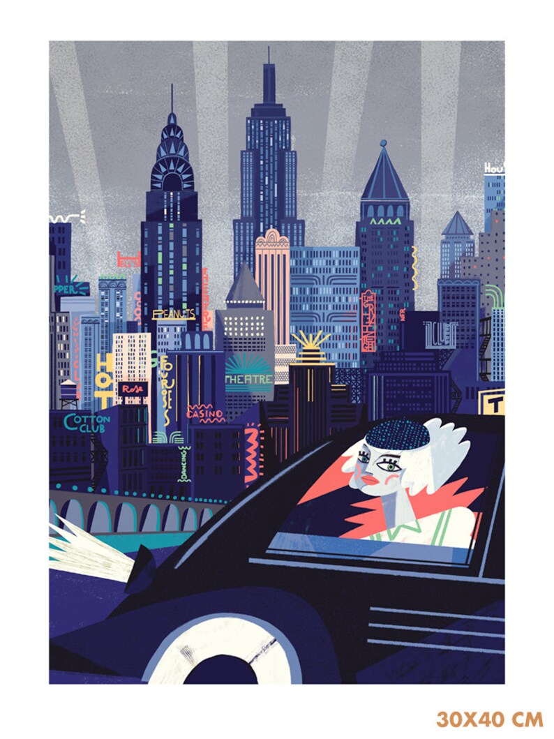 Giclee Print New York City. Fine Art Print on Archival Paper. Etsy