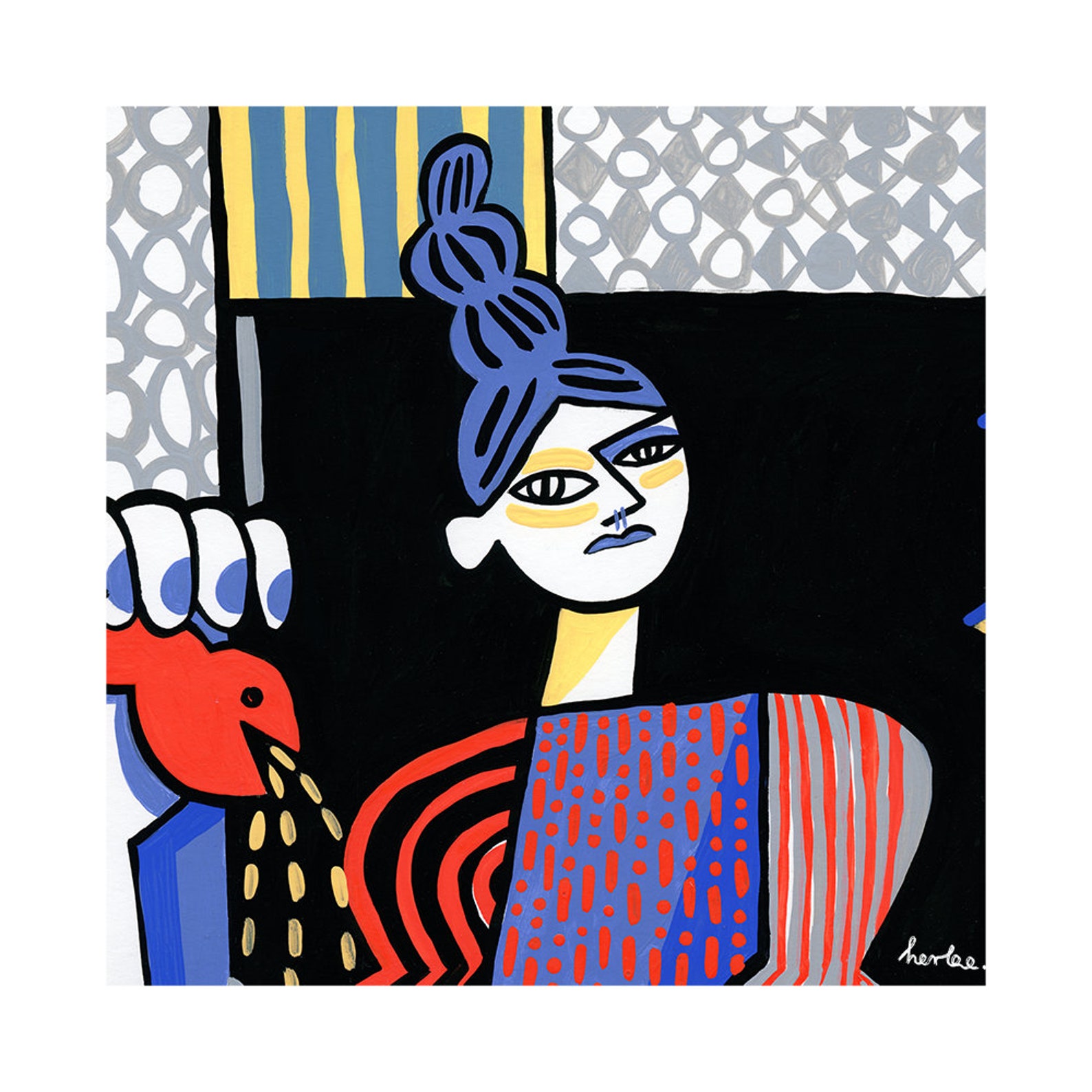 Art Print Late Supper / Fine Art Print on Archival Paper / Etsy