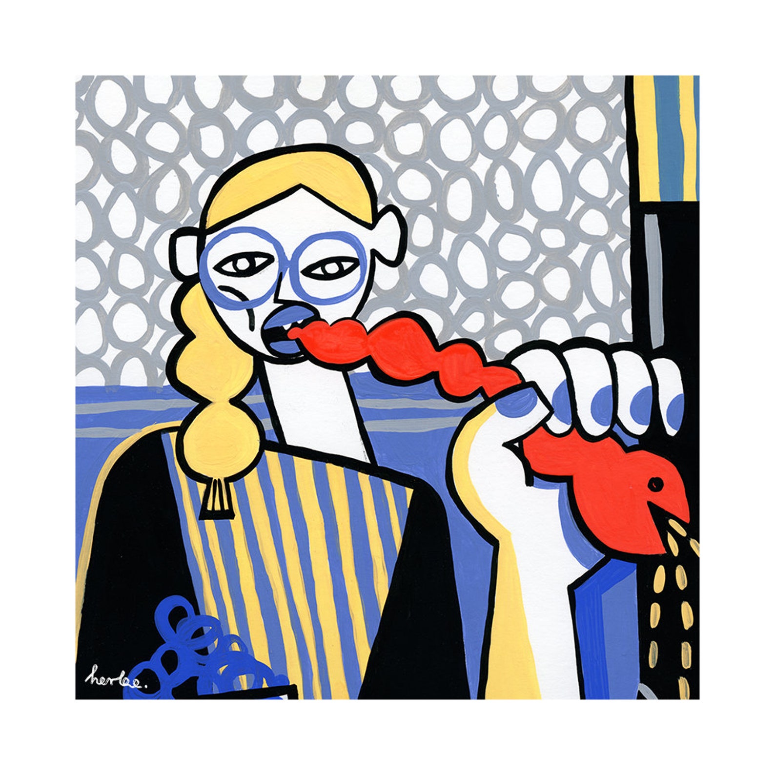 Art Print Late Supper / Fine Art Print on Archival Paper / Etsy