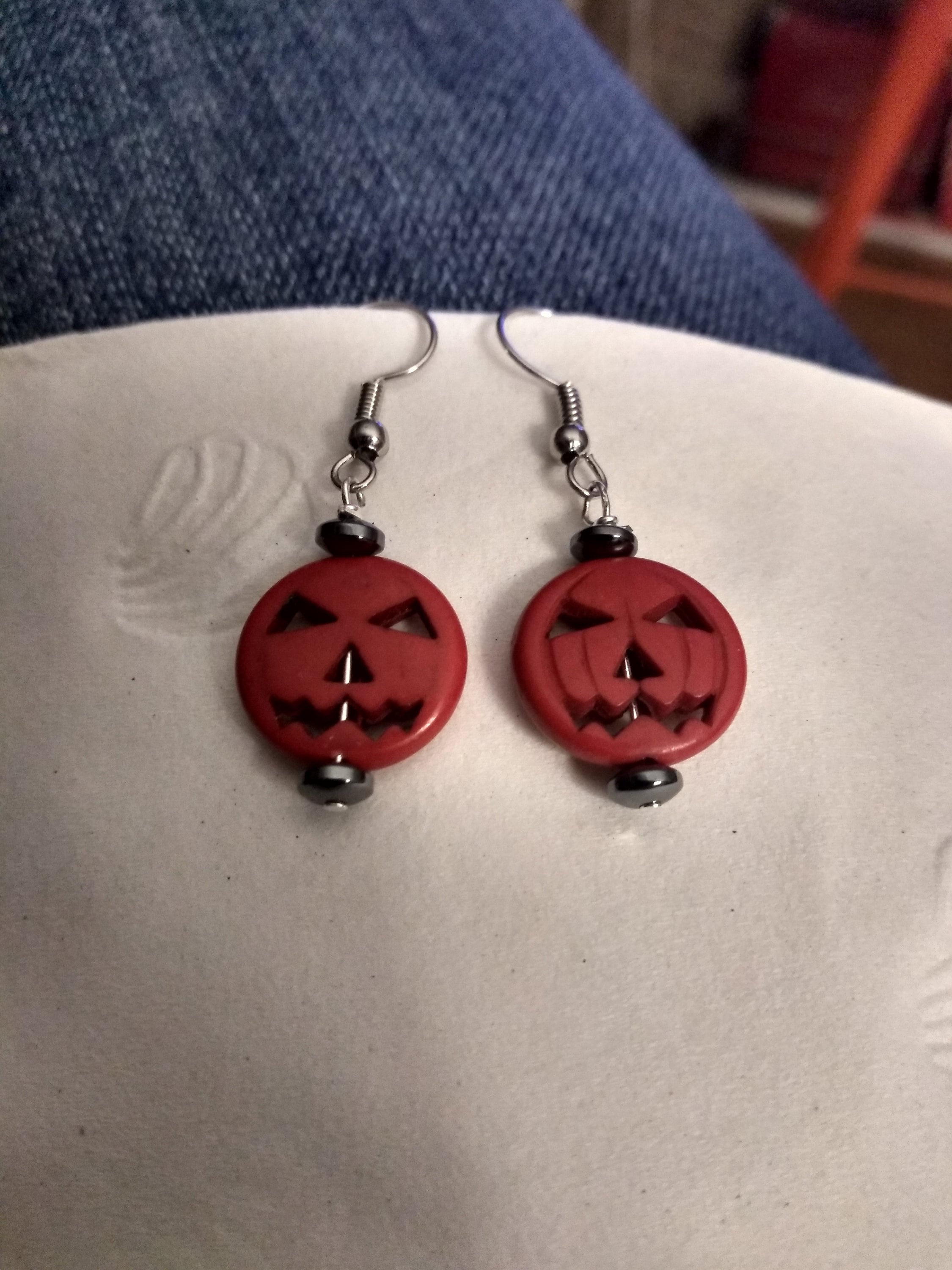 Halloween pumpkin earrings Outlet