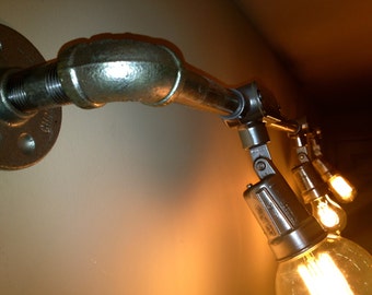 Industrial Track Light, Industrial Track Lighting, steel pipe lighting, track heads, wall washer light fixture