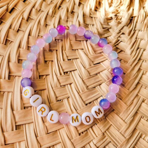Girl mom bracelet, ivf bracelet, handmade bracelet for mom, ivf mama, mama, girlmom, mothers day gift, ivf gift, baby shower gift