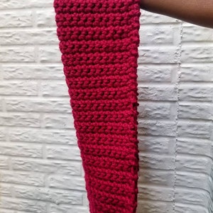 Chunky Crochet Scarf image 7
