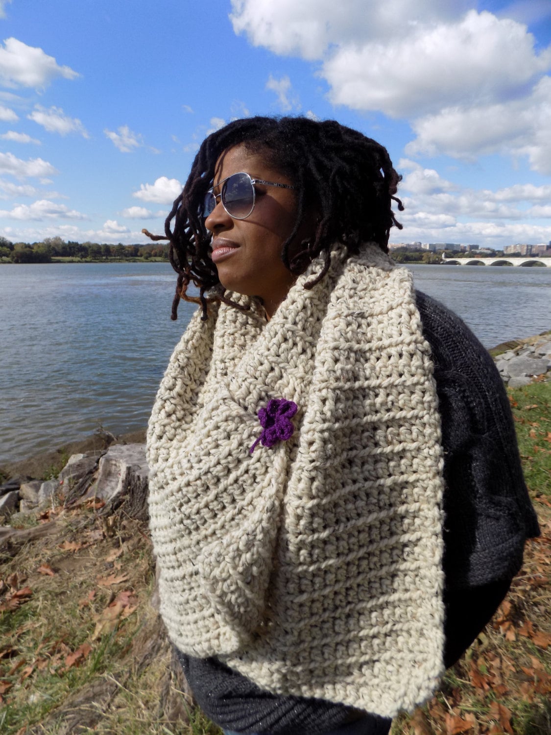 Chunky Crochet Scarf - Etsy
